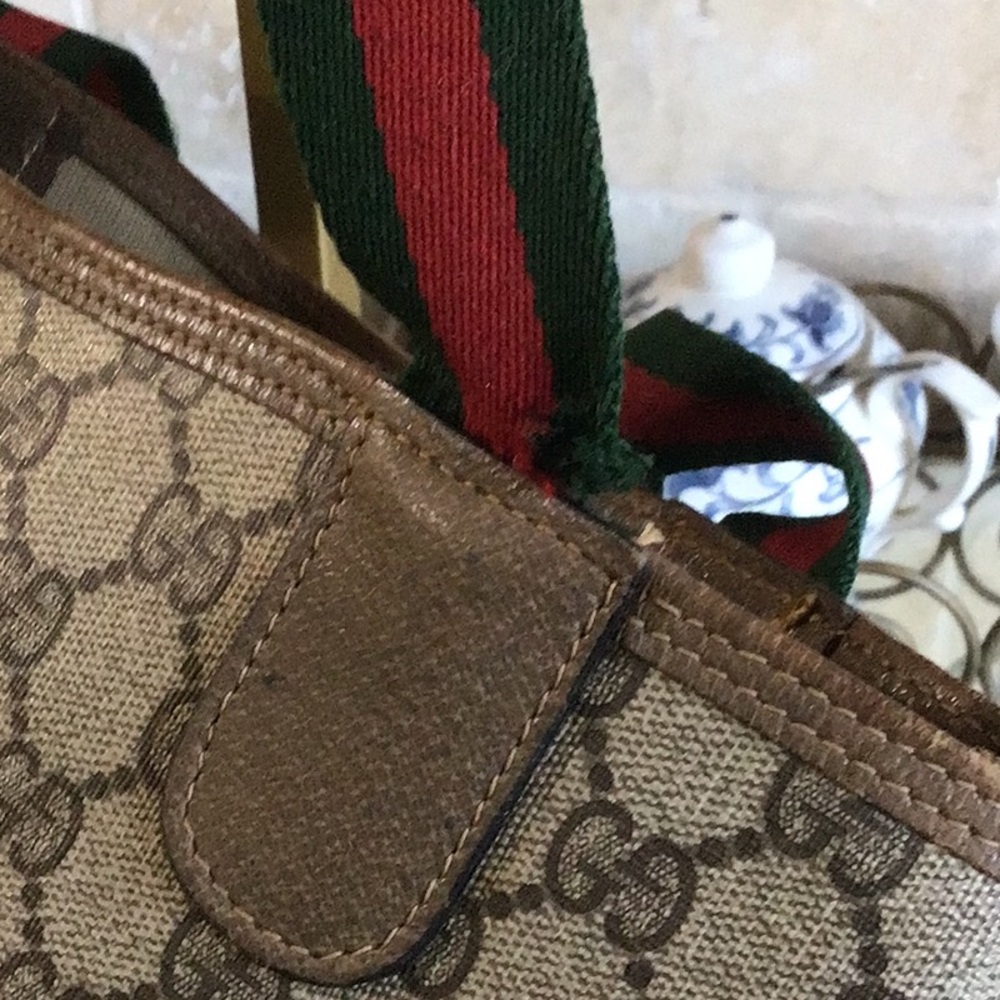 Gucci Ophidia Coated Canvas and Leather Tote Bag Rehab - Picture 6 of 16